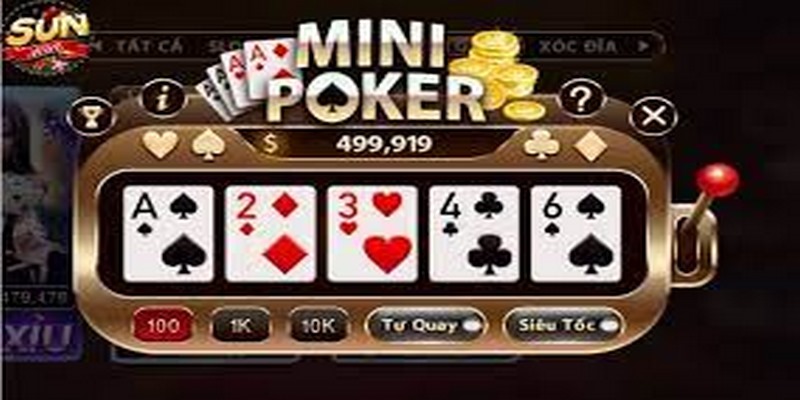 Cách chơi Mini Poker tại link tải Sunwin